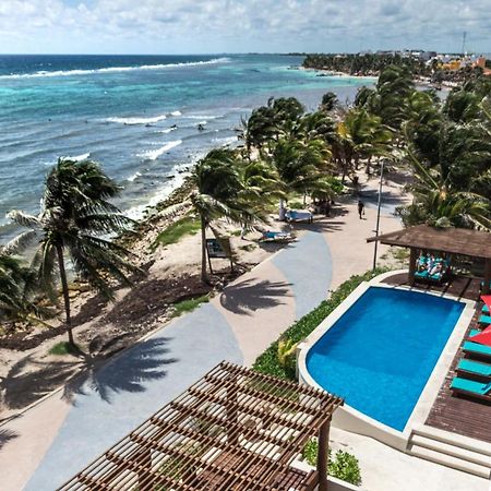 Aquastar Hotel & Apartments Mahahual Bagian luar foto