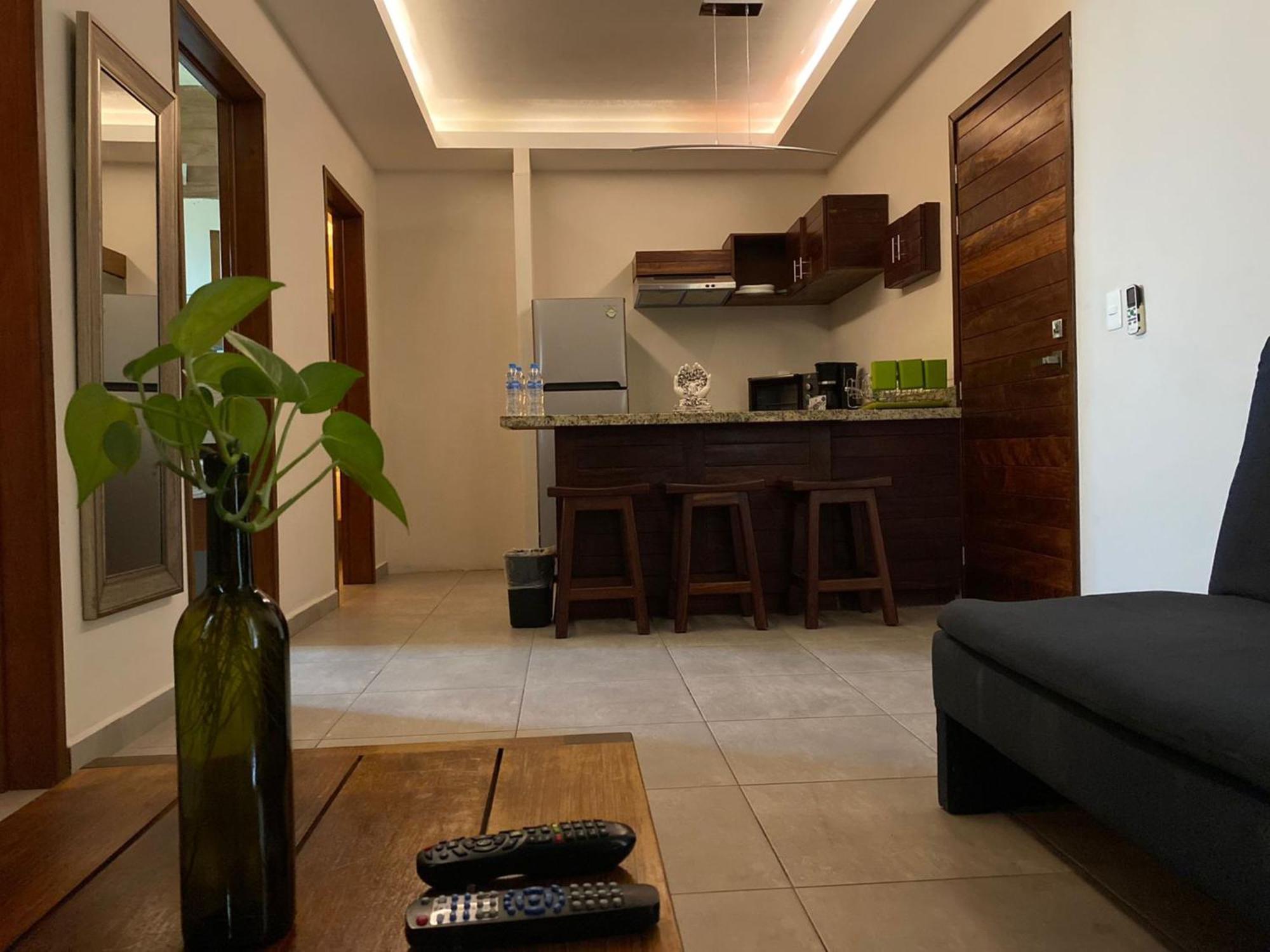 Aquastar Hotel & Apartments Mahahual Bagian luar foto
